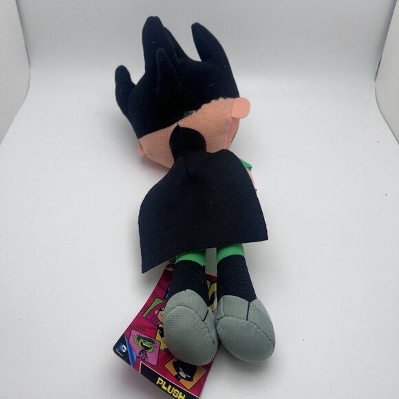 Lot 3 Toy Factory Teen Titans Go Plush Beast Boy, Robin, Cyborg Cartoon Network - Picture 9 of 14